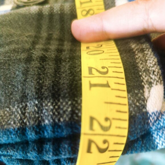 Rothschild Hooded Peacoat Winter Coat Girls Medium Gray Blue Plaid - Picture 7 of 7